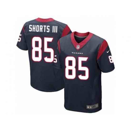 Nike Houston Texans 85 Cecil Shorts III Blue Elite NFL Jersey